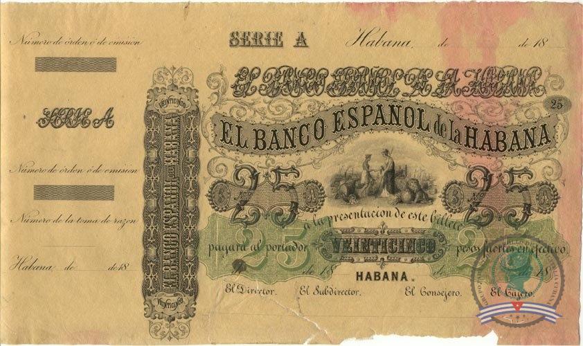 1867. Emisión de papel moneda del Banco Español de la Habana - Imagen 2