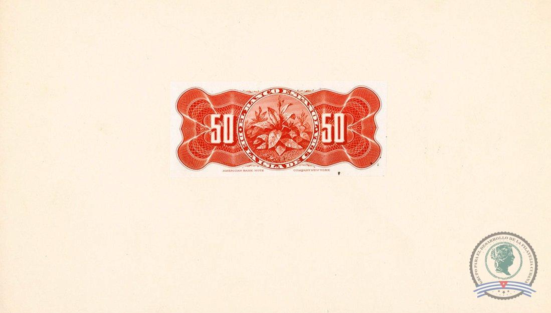 1896. Emisión de papel moneda del Banco Español de la Isla de Cuba (2). 50 centavos - Imagen 4