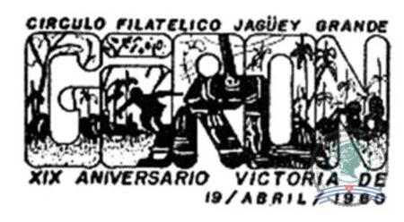 1980-04-19. XIX Aniversario de la Victoria de Girón. Jagüey Grande.
