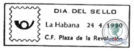 1980-04-24a. Día del Sello. La Habana.