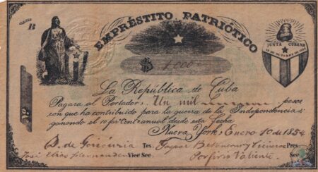 1854. Bonos de fantasía de la Junta Patriótica de New York.