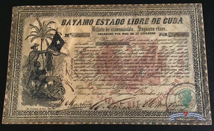 1868. Bonos de Fantasía de la Manumición de esclavos de Bayamo - Imagen 9