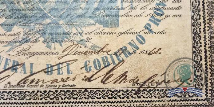1868. Bonos de Fantasía de la Manumición de esclavos de Bayamo - Imagen 2