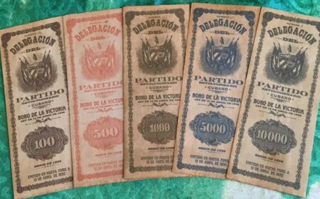 1892. Bonos de Fantasía del Partido Revolucionario Cubano
